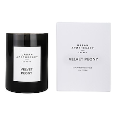 Luxury Boxed Glass Candle - Velvet Peony, URBAN APOTHECARY